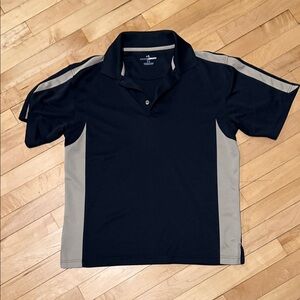 Grand Slam Black and Gray Performance Polo